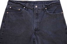 画像4: 90s USA製 Levi'sリーバイス 550 ブラック デニムパンツ w38 L30★72 (4)