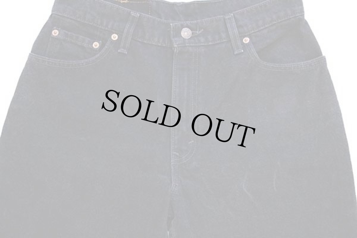 画像4: 90s USA製 Levi'sリーバイス 550 ブラック デニムパンツ 12 PET.M★102 (4)