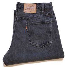 画像1: 90s USA製 Levi'sリーバイス 550 ブラック デニムパンツ w38 L32★71 (1)