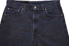 画像4: 90s カナダ製 Levi'sリーバイス 550 ブラック デニムパンツ w36 L32★70 (4)