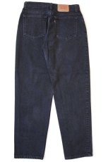 画像3: 90s USA製 Levi'sリーバイス 521 ブラック デニムパンツ 14 SHT (3)