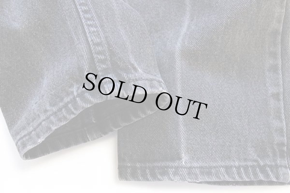 画像8: 90s USA製 Levi'sリーバイス 10950 ブラック デニムパンツ 7 MED (8)