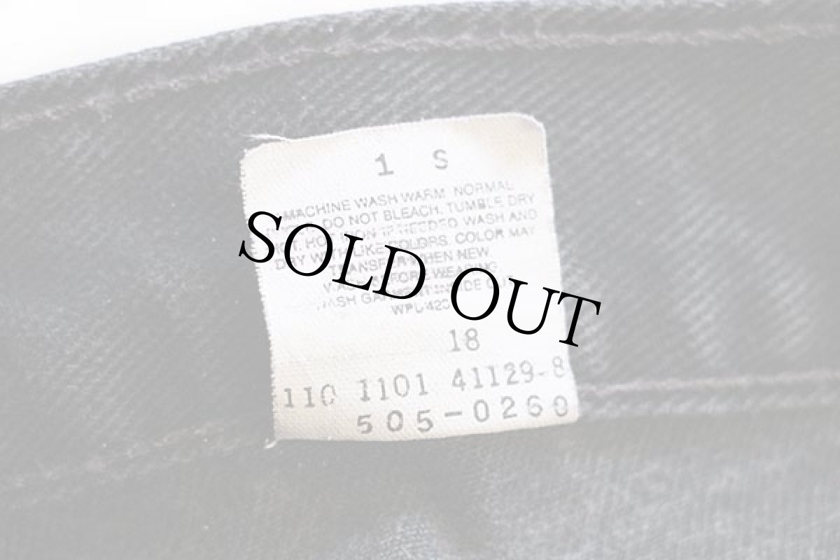 画像7: 00s Levi'sリーバイス 505 ブラック デニムパンツ w34 L30★30 (7)