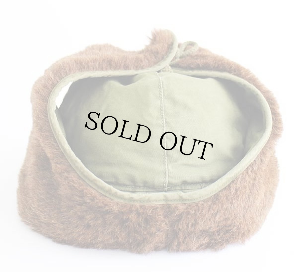 画像3: 50s 米軍 U.S.ARMY M-51 アルパカ パイルキャップ オリーブグリーン 6 3/4★M-Q1 (3)