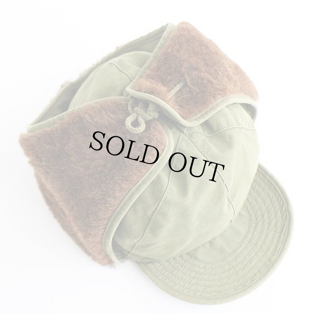 画像5: 50s 米軍 U.S.ARMY M-51 アルパカ パイルキャップ オリーブグリーン 6 3/4★M-Q1 (5)