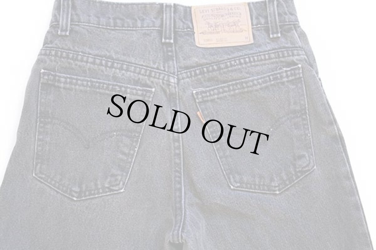 画像5: 90s USA製 Levi'sリーバイス 10950 ブラック デニムパンツ 7 MED (5)