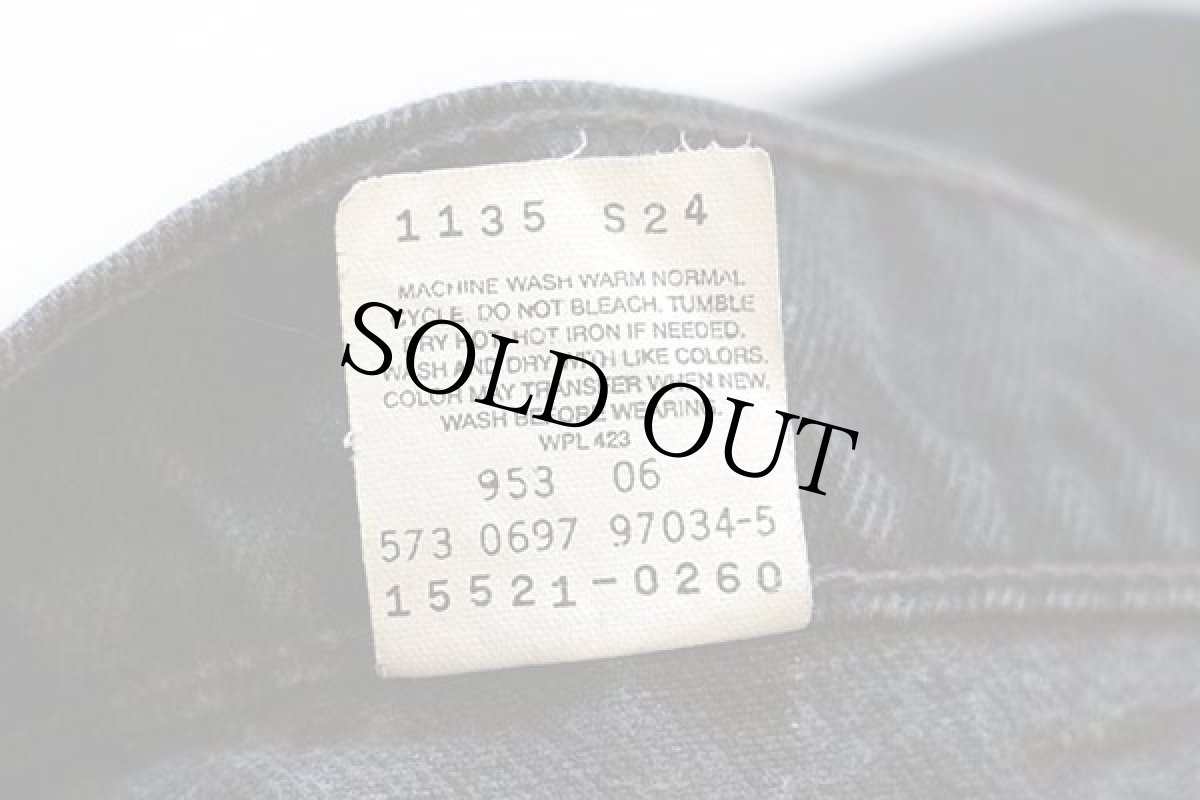 画像7: 90s USA製 Levi'sリーバイス 512 ブラック デニムパンツ 16 REG. L★05 (7)