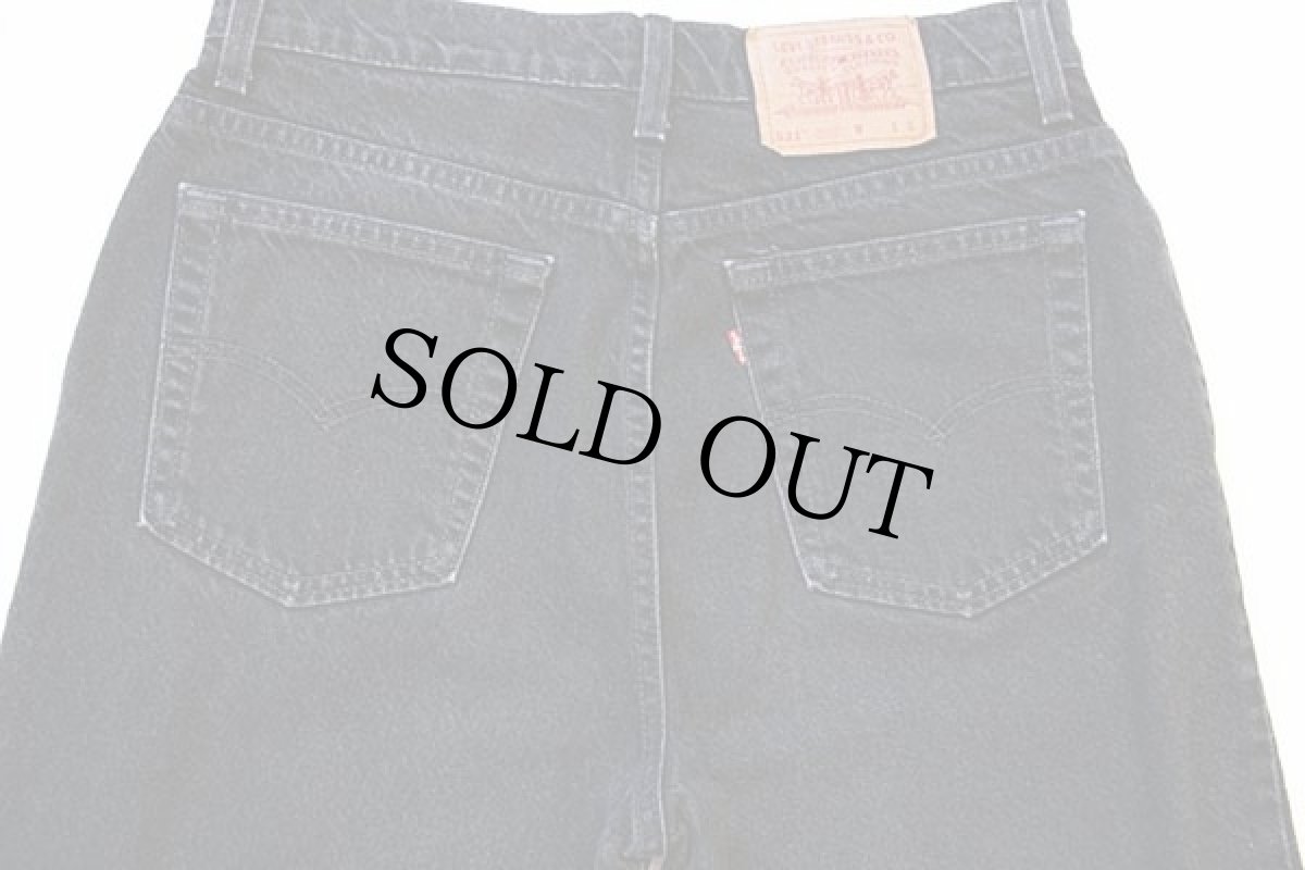 画像5: 90s USA製 Levi'sリーバイス 521 ブラック デニムパンツ 14 SHT (5)