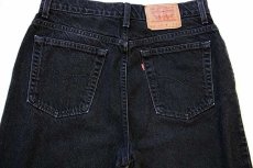 画像5: 90s USA製 Levi'sリーバイス 521 ブラック デニムパンツ 14 SHT (5)