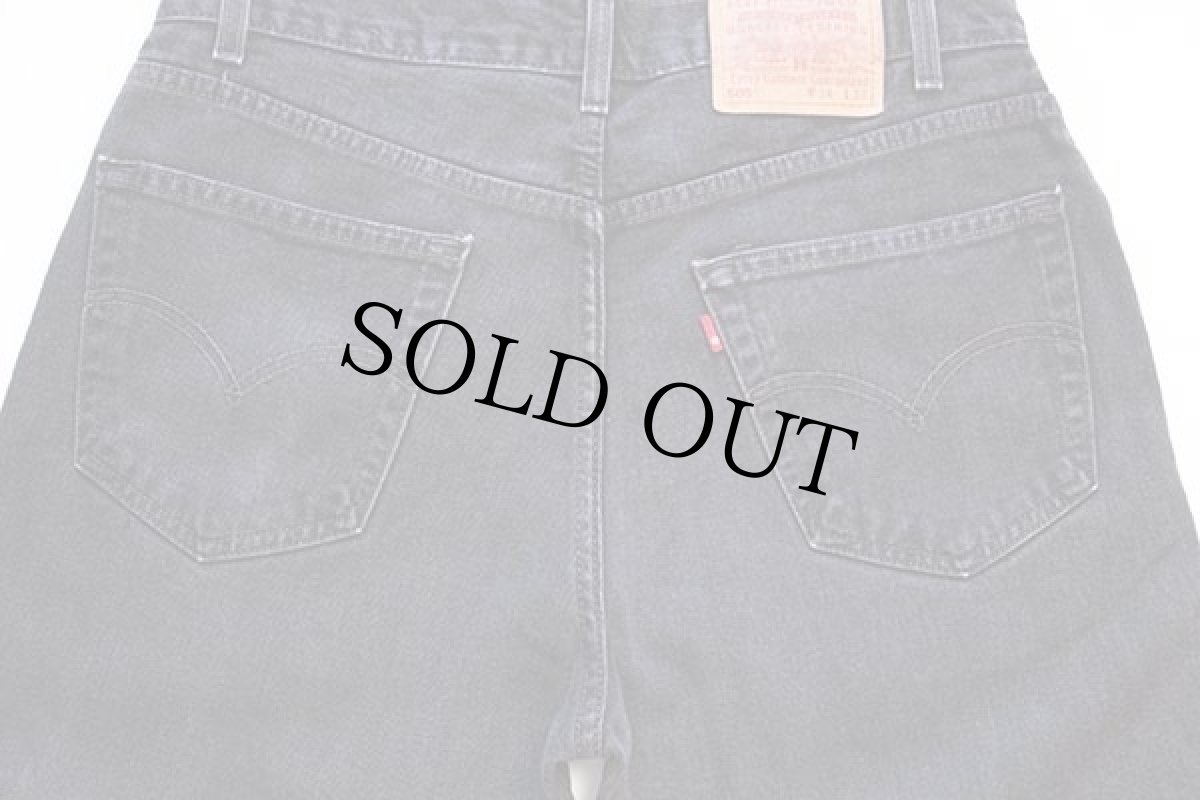 画像5: 00s Levi'sリーバイス 505 ブラック デニムパンツ w34 L30★30 (5)