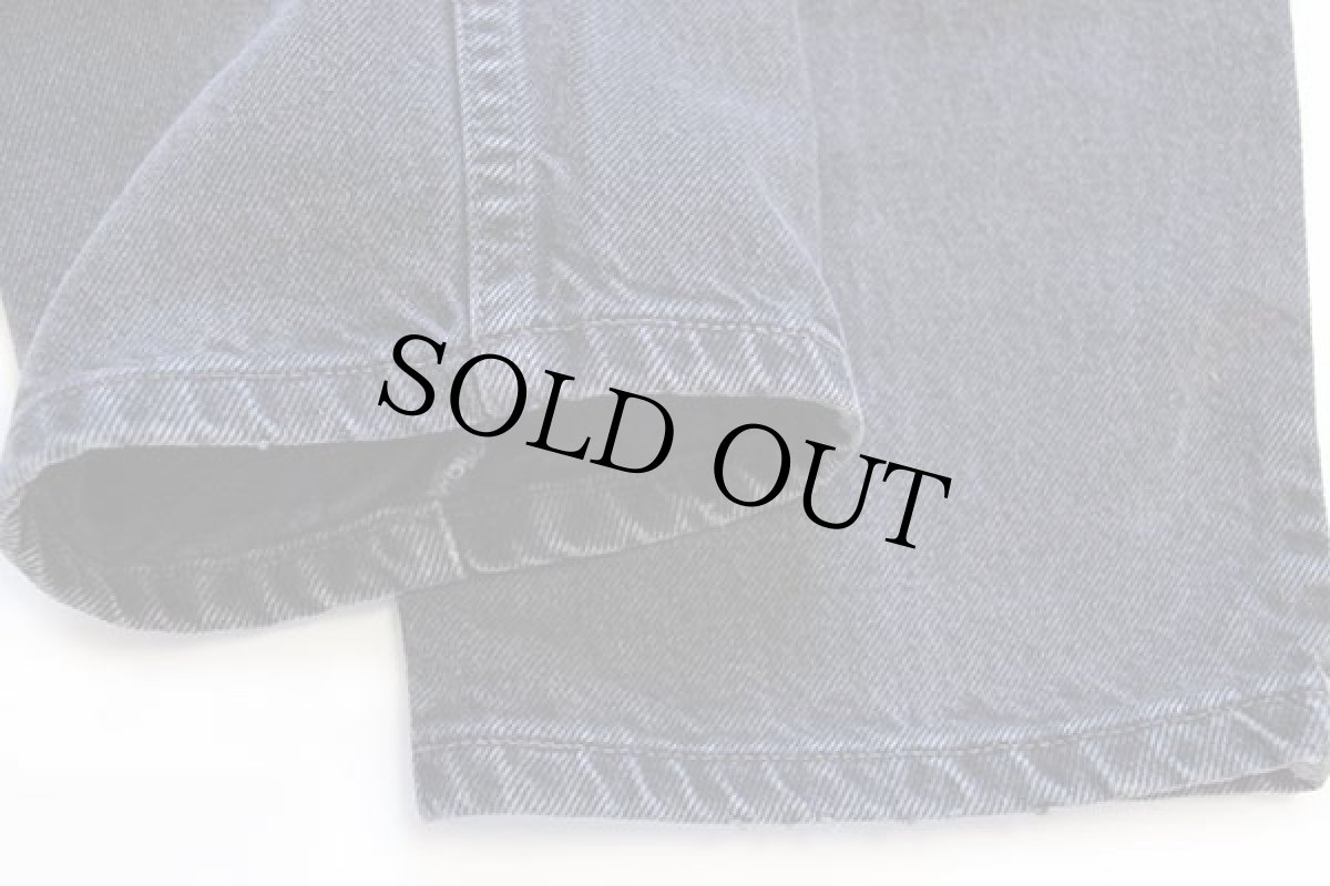 画像8: 00s メキシコ製 Levi'sリーバイス 709 ブラック デニムパンツ 6 (8)