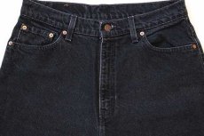 画像4: 90s USA製 Levi'sリーバイス 521 ブラック デニムパンツ 14 SHT (4)