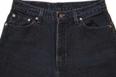 画像4: 90s USA製 Levi'sリーバイス 521 ブラック デニムパンツ 14 SHT (4)