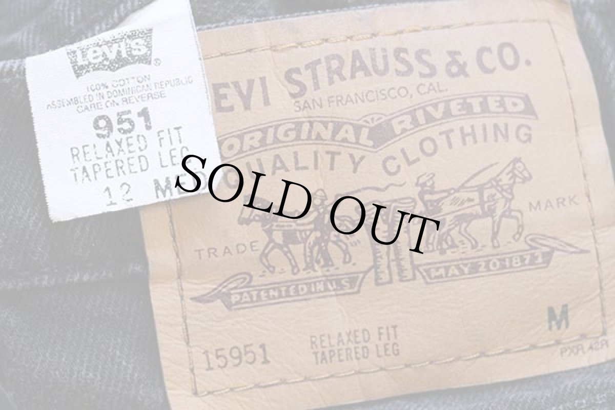 画像6: 90s Levi'sリーバイス 951 ブラック デニムパンツ 12 MED (6)