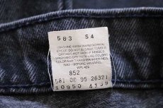 画像7: 90s USA製 Levi'sリーバイス 10950 ブラック デニムパンツ 7 MED (7)