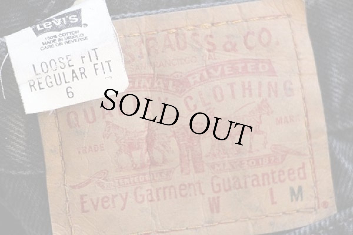 画像6: 00s メキシコ製 Levi'sリーバイス 709 ブラック デニムパンツ 6 (6)