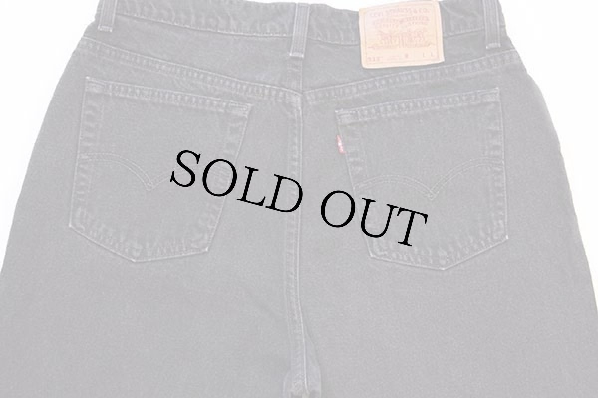 画像5: 90s USA製 Levi'sリーバイス 512 ブラック デニムパンツ 16 REG. L★05 (5)