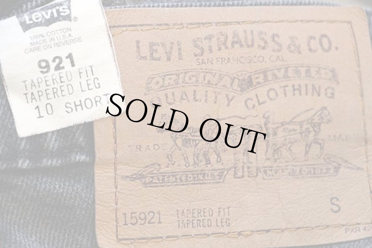 画像6: 90s USA製 Levi'sリーバイス 921 ブラック デニムパンツ 10 SHORT (6)