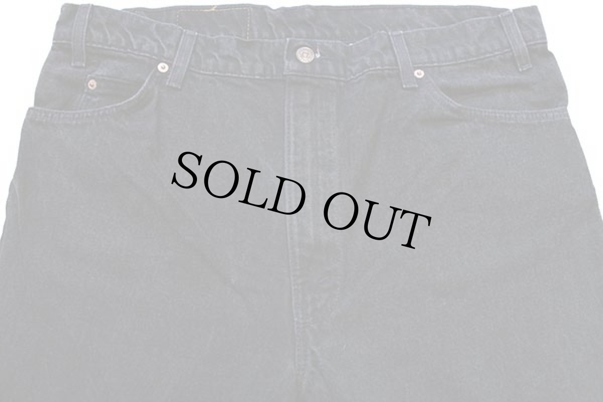 画像4: 90s USA製 Levi'sリーバイス 518 ブラック デニムパンツ w40 L32 (4)