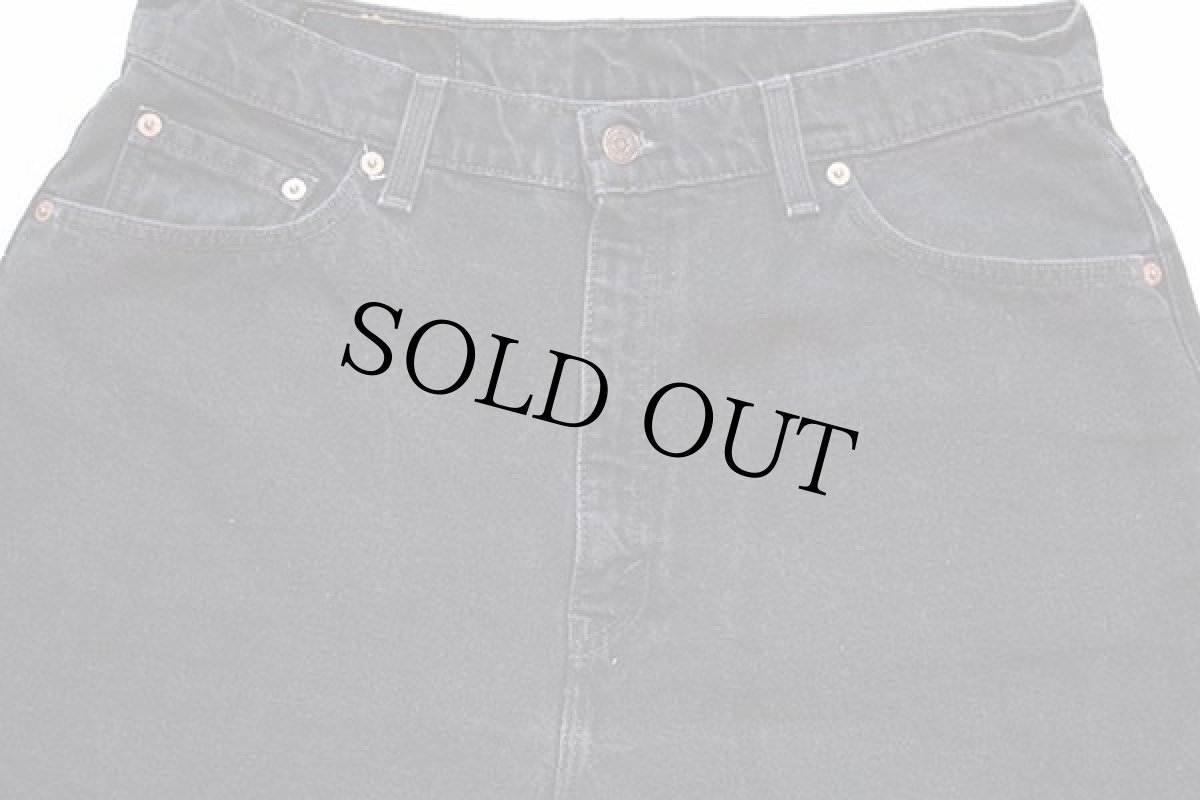 画像4: 90s USA製 Levi'sリーバイス 512 ブラック デニムパンツ 16 REG. L★05 (4)