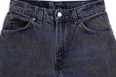 画像4: 90s USA製 Levi'sリーバイス 10950 ブラック デニムパンツ 7 MED (4)