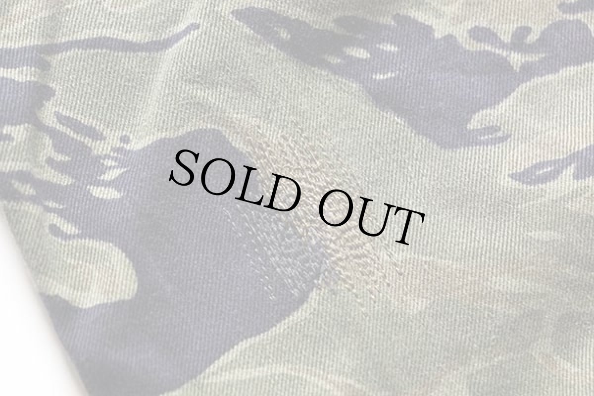 画像8: 60s ベトナム タイガーカモ コットン カーゴパンツ w27 (8)