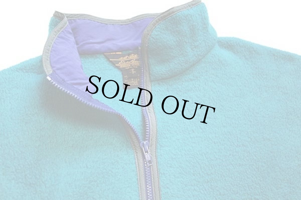 画像3: 80s USA製 EddieBauerエディーバウアー フリースジャケット エメラルドグリーン M (3)