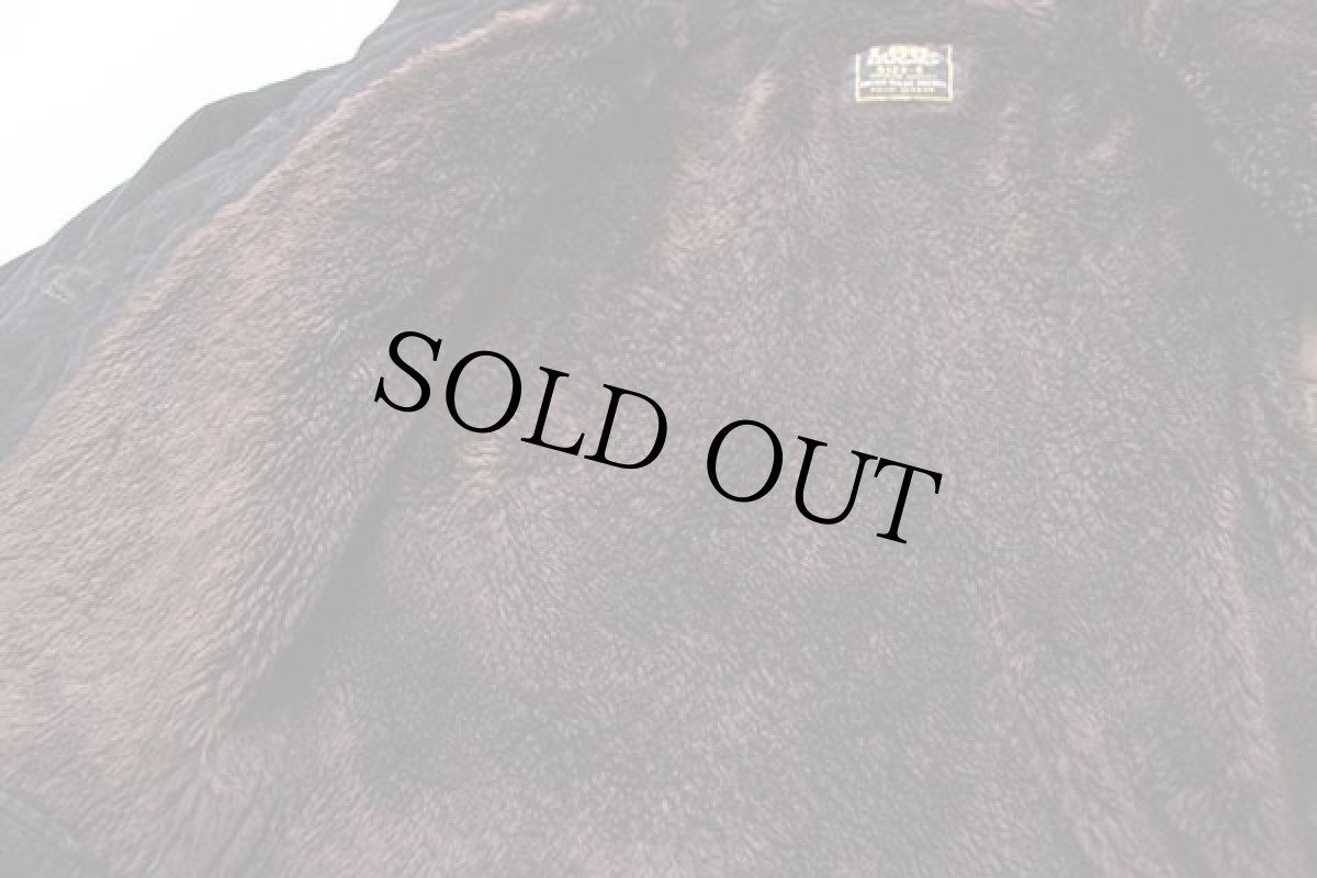 画像5: Leeリー ボアライナー ショート丈 コーデュロイジャケット 黒 S★ユーロ (5)