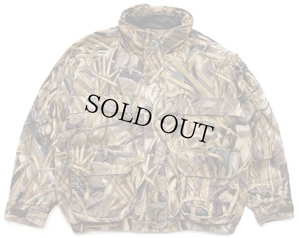 画像1: 00s Cabela'sカベラス WETLANDS CAMO 中綿入り ハンティングジャケット 2XL (1)