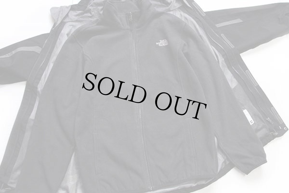 画像5: THE NORTH FACEノースフェイス HYVENT フリースライナー付き ナイロンパーカー 黒×グレー BOY'S XL (5)