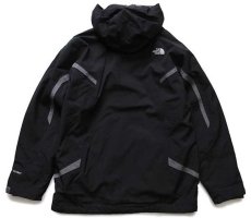 画像2: THE NORTH FACEノースフェイス HYVENT フリースライナー付き ナイロンパーカー 黒×グレー BOY'S XL (2)