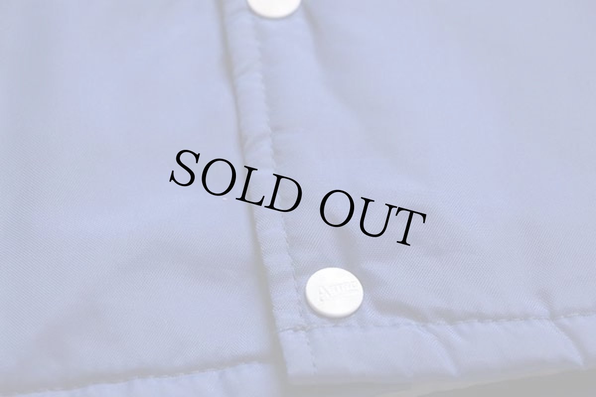 画像6: 90s カナダ製 ASTRO 38 刺繍 キルティングライナー ナイロン コーチジャケット 青 38 (6)