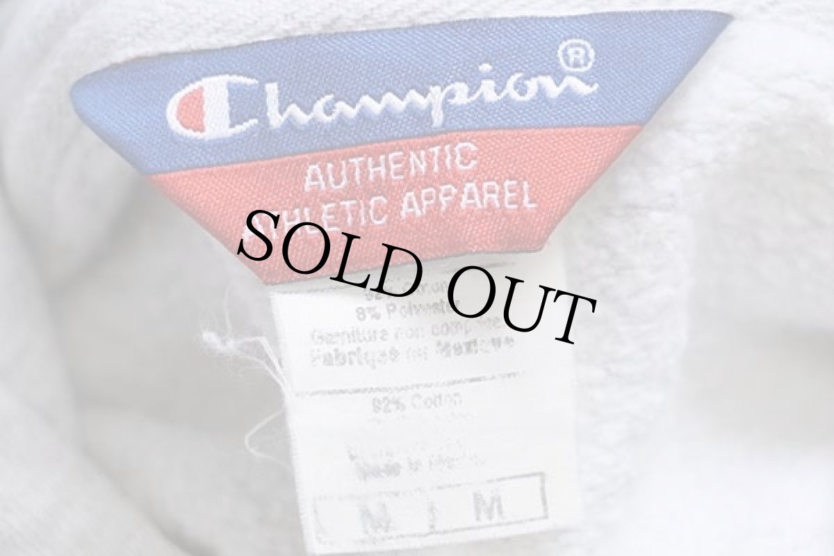 画像4: 90s メキシコ製 Championチャンピオン UCLA スウェットパーカー 杢グレー M (4)