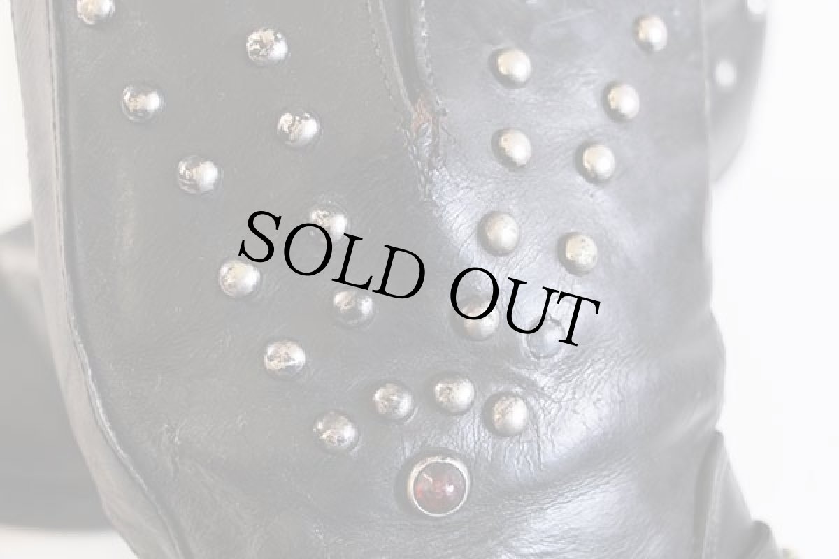 画像6: 50s MONTGOMERY WARD POWR HOUSEパワーハウス スタッズ付き エンジニアブーツ 黒 (6)