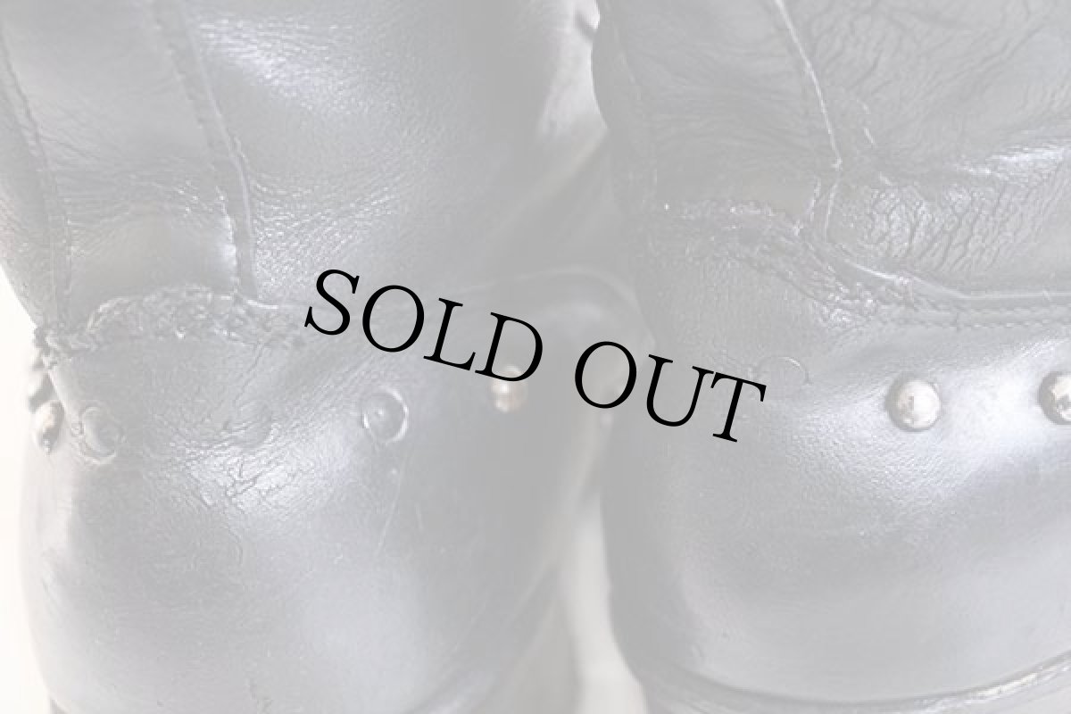 画像10: 50s MONTGOMERY WARD POWR HOUSEパワーハウス スタッズ付き エンジニアブーツ 黒 (10)