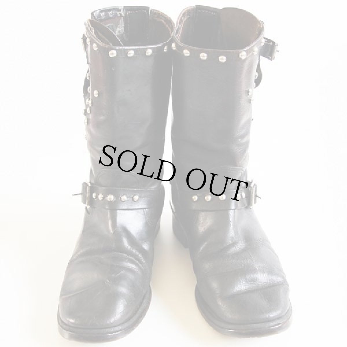 画像3: 50s MONTGOMERY WARD POWR HOUSEパワーハウス スタッズ付き エンジニアブーツ 黒 (3)