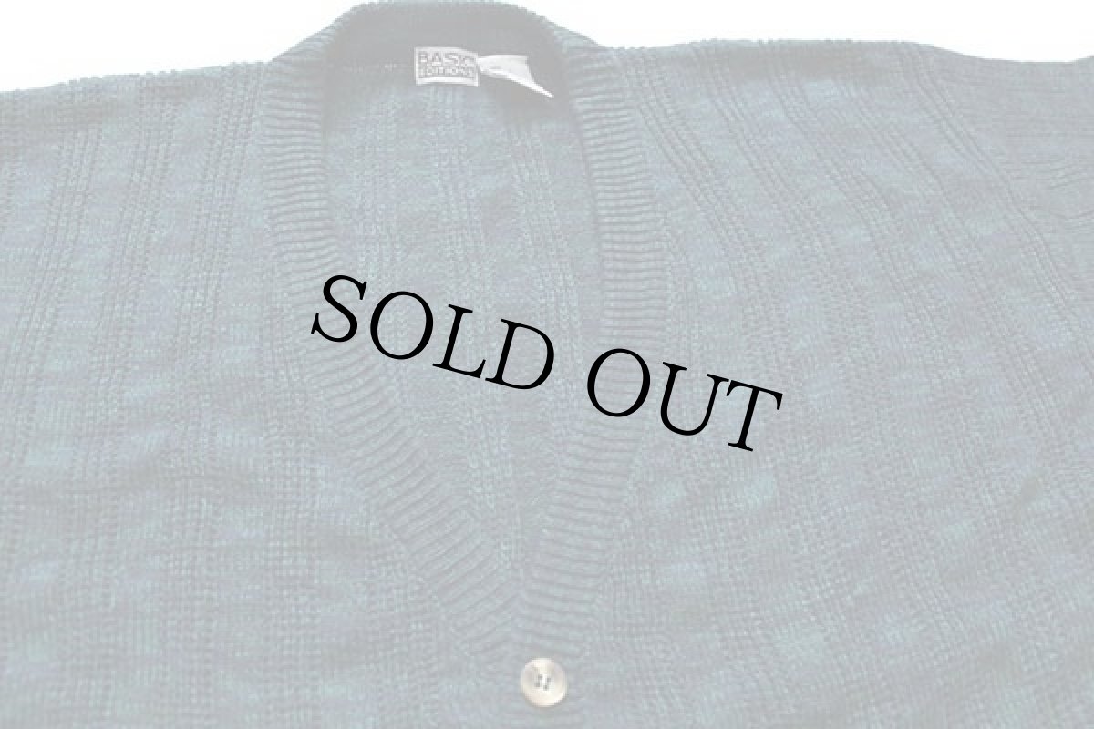画像3: 90s BASIC EDITIONS アクリルニット カーディガン ミックス L (3)
