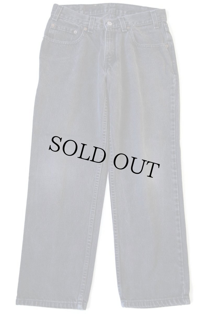 画像2: 00s USA製 Levi'sリーバイス 550 ブラック デニムパンツ w31 L27 HUSKY★112 (2)