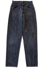 画像2: 90s USA製 Levi'sリーバイス 550 ブラック デニムパンツ w27 L30 STUDENT★114 (2)