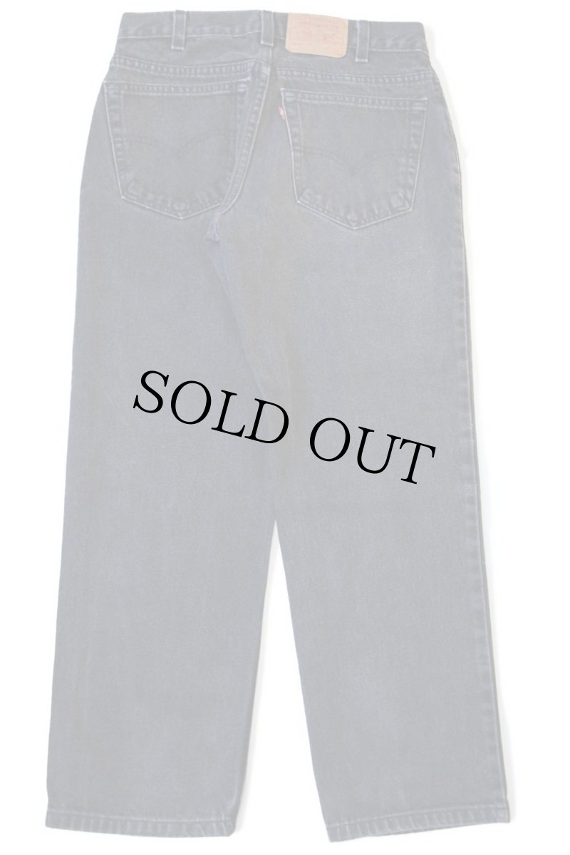 画像3: 00s USA製 Levi'sリーバイス 550 ブラック デニムパンツ w31 L27 HUSKY★112 (3)