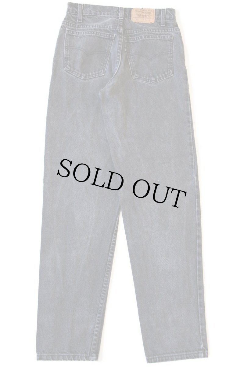 画像3: 90s USA製 Levi'sリーバイス 550 ブラック デニムパンツ w27 L30 STUDENT★114 (3)