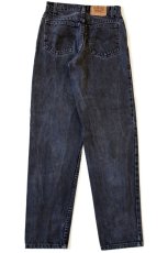 画像3: 90s USA製 Levi'sリーバイス 550 ブラック デニムパンツ w27 L30 STUDENT★114 (3)