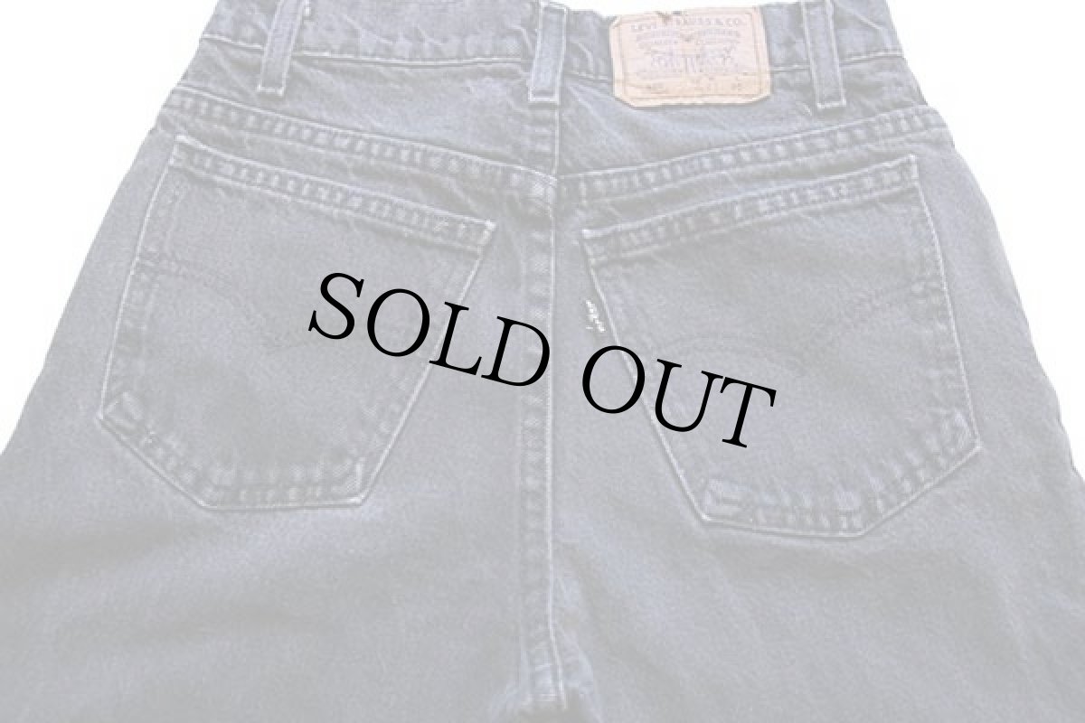 画像5: 90s USA製 Levi'sリーバイス 550 ブラック デニムパンツ w27 L30 STUDENT★114 (5)