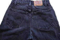 画像5: 90s USA製 Levi'sリーバイス 550 ブラック デニムパンツ w27 L30 STUDENT★114 (5)