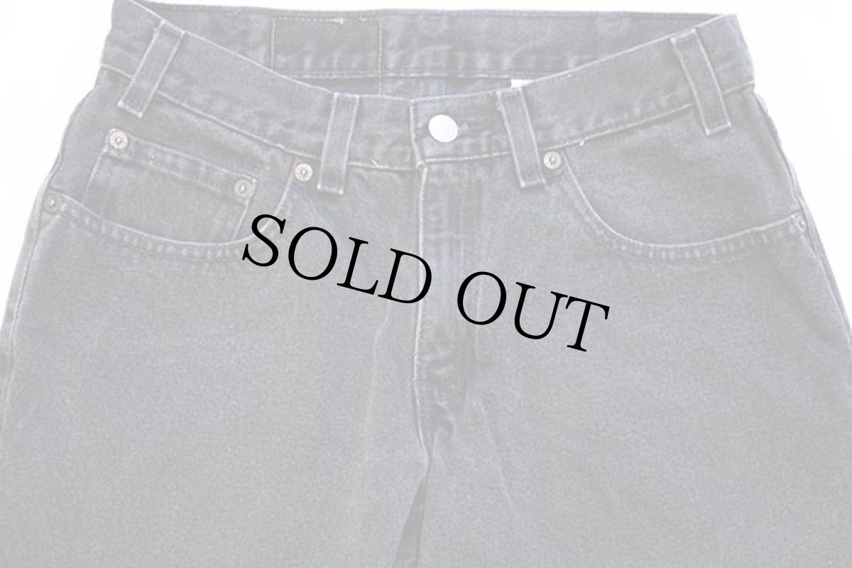 画像4: 00s USA製 Levi'sリーバイス 550 ブラック デニムパンツ w31 L27 HUSKY★112 (4)