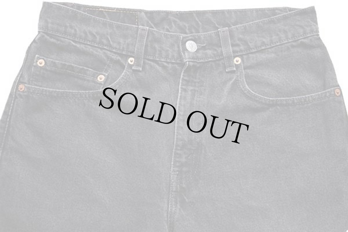画像4: 90s メキシコ製 Levi'sリーバイス 505 ブラック デニムパンツ w31 L32★31 (4)