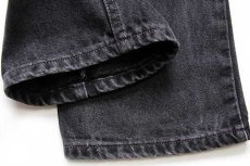 画像8: 90s メキシコ製 Levi'sリーバイス 505 ブラック デニムパンツ w31 L32★31 (8)