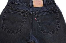 画像5: 00s USA製 Levi'sリーバイス 550 ブラック デニムパンツ w31 L27 HUSKY★112 (5)