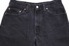 画像4: 00s メキシコ製 Levi'sリーバイス 550 ブラック デニムパンツ w34 L29 (4)