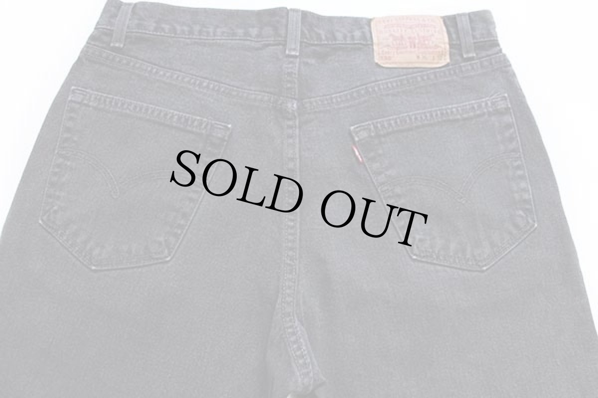 画像5: 00s USA製 Levi'sリーバイス 550 ブラック デニムパンツ w36 L32★118 (5)